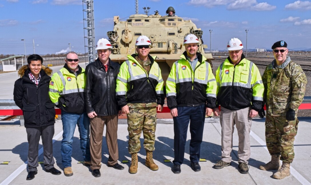 “We are at the forefront of incredible change, represented in a few minutes when we’ll offload one of the heaviest pieces of equipment in the U.S. Army inventory. Before today, we were reliant on the airspace and the road networks to be able to move in an