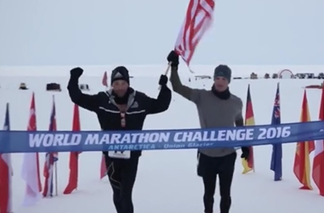 U.S. Marine Corps Capt. Daniel Cartica, Marine Officer Instructor at Northwestern University, competed in the 2016 World Marathon Challenge to honor and commemorate the Marines and sailor who were killed during the Chattanooga Terrorist Attack. The event which took place over seven consecutive days from Jan. 23 - Jan. 29 included seven full marathons on all seven continents. Following the event, Cartica was notified that he surpassed the previous world record by 14 minutes and attributed his inspiration and motivation to the Marines and sailor killed in Chattanooga, Tenn.