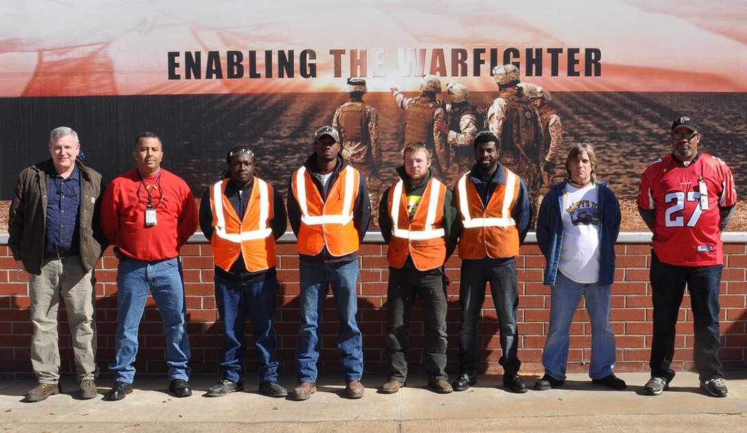 Turner Job Corps students participate in their annual Job Shadow Day visit to Marine Corps Logistics Base Albany, recently.  Each year, Marine Depot Maintenance Command, Albany, Ga., hosts several students in the maintenance and heavy equipment trades.  Job Shadowing Day gives students an opportunity to see professionals in a variety of career fields perform their daily work activities and allows the host to answer any questions the students may have.
Michael A. Davis, career technical training manager, Turner Job Corps, Albany, Ga., said through job shadowing, students are able to observe firsthand how the skills they learn in the classrooms are used in the workplace.
“Volunteer mentors provide opportunities to demonstrate on-the-job skills and highlight their organizations' businesses to young people who will soon join the workforce,” Davis said.  “Students also receive greater exposure to new jobs and exciting careers and are able to expand their network of employers.” 
