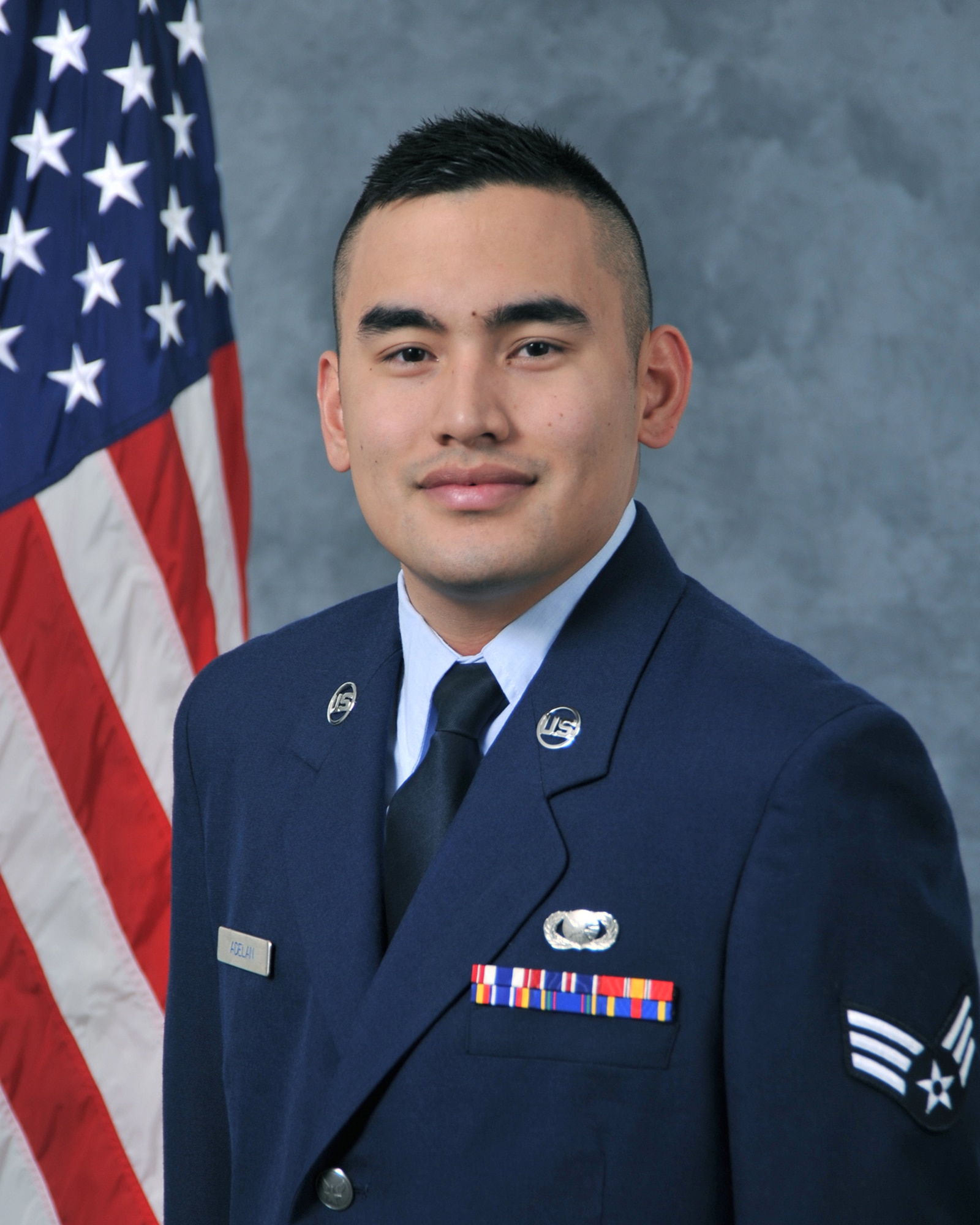 Senior Airman Ramon A. Adelan, 9th Reconnaissance Wing Public Affairs, poses for an official photo, January 25, 2016, at Beale Air Force Base, California (U.S. Air Force photo by Robert Scott)