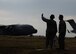 U.S. Air Force Staff Sgt. She’nita Taylor, 97th Operations Support Squadron weather forecaster supervisor and U.S. Air Force Master Sgt. Sean Blaisdell, 97th OSS weather flight chief,  use a Kestrel 4500 Weather Meter to measure wind speed, Feb. 19, 2016 at Altus Air Force Base, Okla. The weather flight is responsible for monitoring the weather for the safety of Altus AFB and the flying squadrons. (U.S. Air Force photo by Airman 1st Class Nathan Clark/Released)