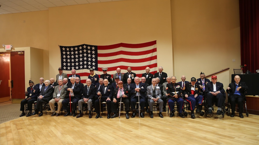 Camp Pendleton hosts the 71st Iwo Jima Commemoration, Feb. 18-20, 2016. The Iwo Jima Commemoration included a tour of various units and facilities, a Sunset Memorial involving the laying of the commemorative wreath and a banquet.(Marine Corps Photo by Cpl. Asia Sorenson/Released)