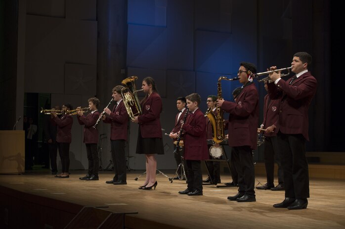 Matthew C. Perry Elementary and High School students on Marine Corps Air Station Iwakuni, Japan, and Japanese students from the surrounding area participated in the 6th Annual Friendship Concert at Sinfonia Iwakuni Concert Hall, Iwakuni City, Feb. 20, 2016. The students practiced together weekly in preparation for the concert. Events like these allow the children of both nations to learn to work together despite language barriers and tighten the friendship between the U.S. and Japan.