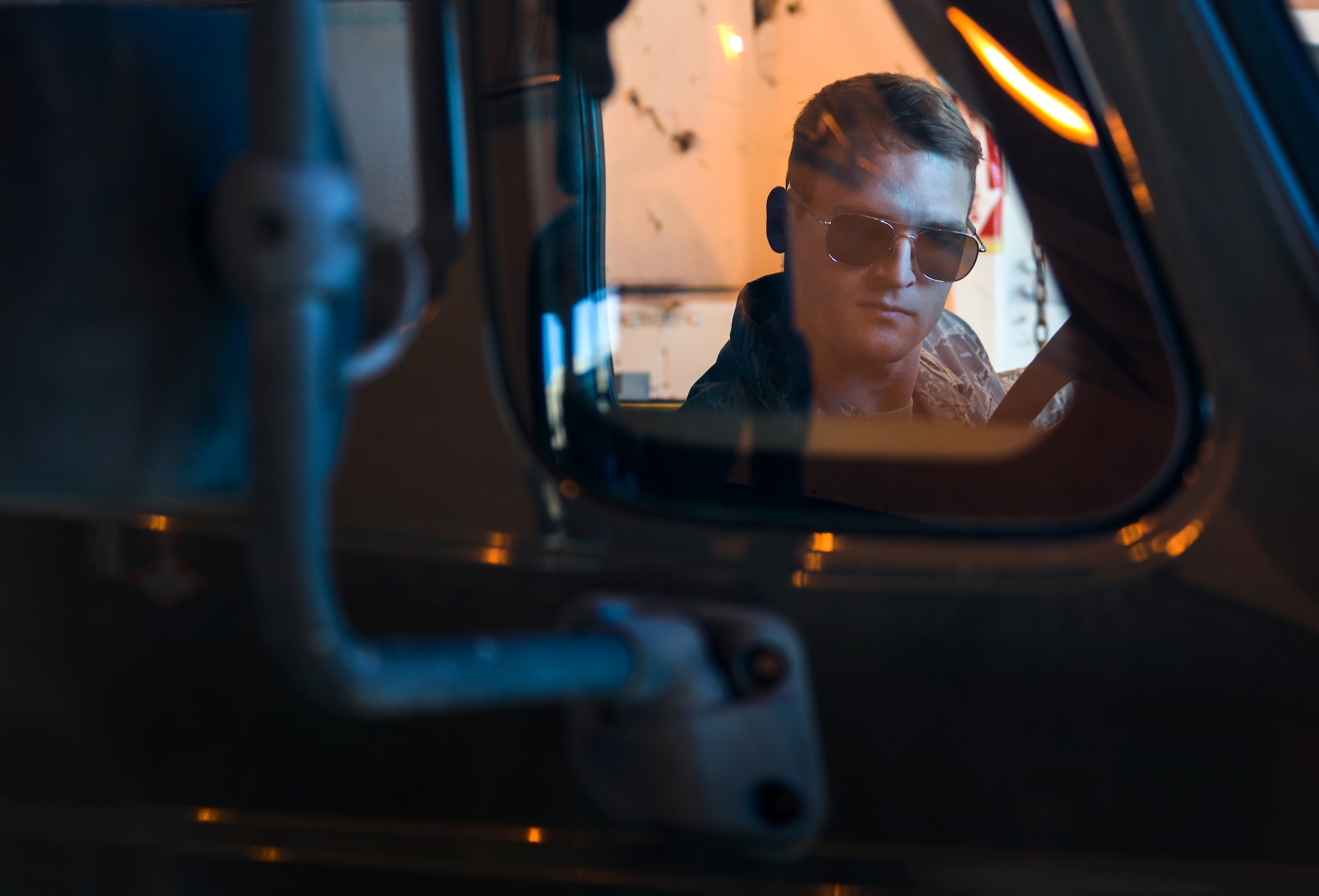 .Staff Sgt. Spencer Hardesty, 99th Logistics Readiness Squadron firetruck/refueling truck mechanic, begins  inspection on an R-11 refueling truck at Nellis Air Force Base, Nev., Feb. 16, 2016. During Red Flag 16-1 the maintenance unit was responsible for 8.4 million gallons of fuel pumped, supporting 4,200 sorties.  (U.S. Air Force photo by Airman 1st Class Kevin Tanenbaum)