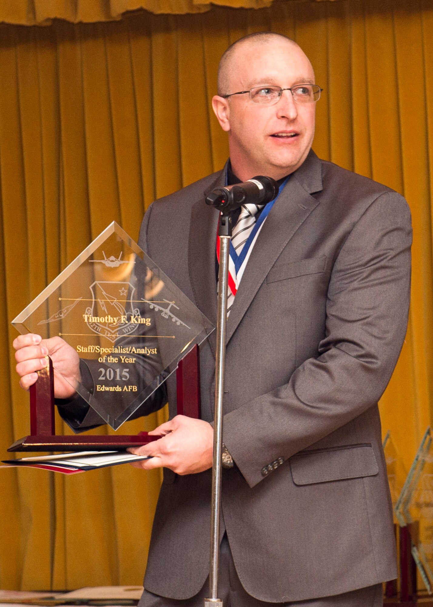 2015 Staff/Specialist/Analyst - Timothy F. King, 412th Test Engineering Group. (U.S. Air Force photo by Ethan Wagner)
