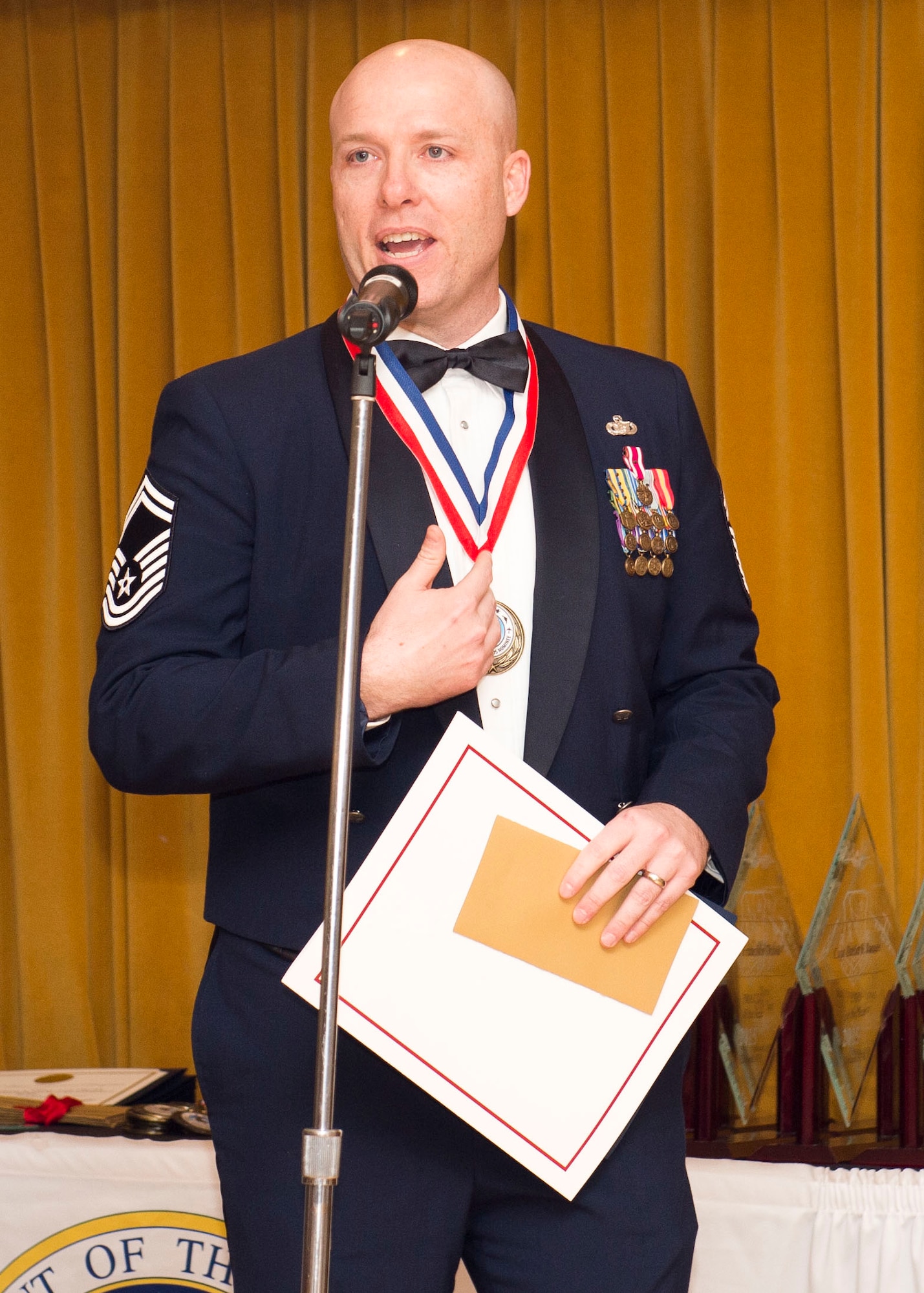 SNCO of the Year- Senior Master Sgt. Thomas H. Wagner, 412th Mission Support Group. (U.S. Air Force photo by Ethan Wagner)
