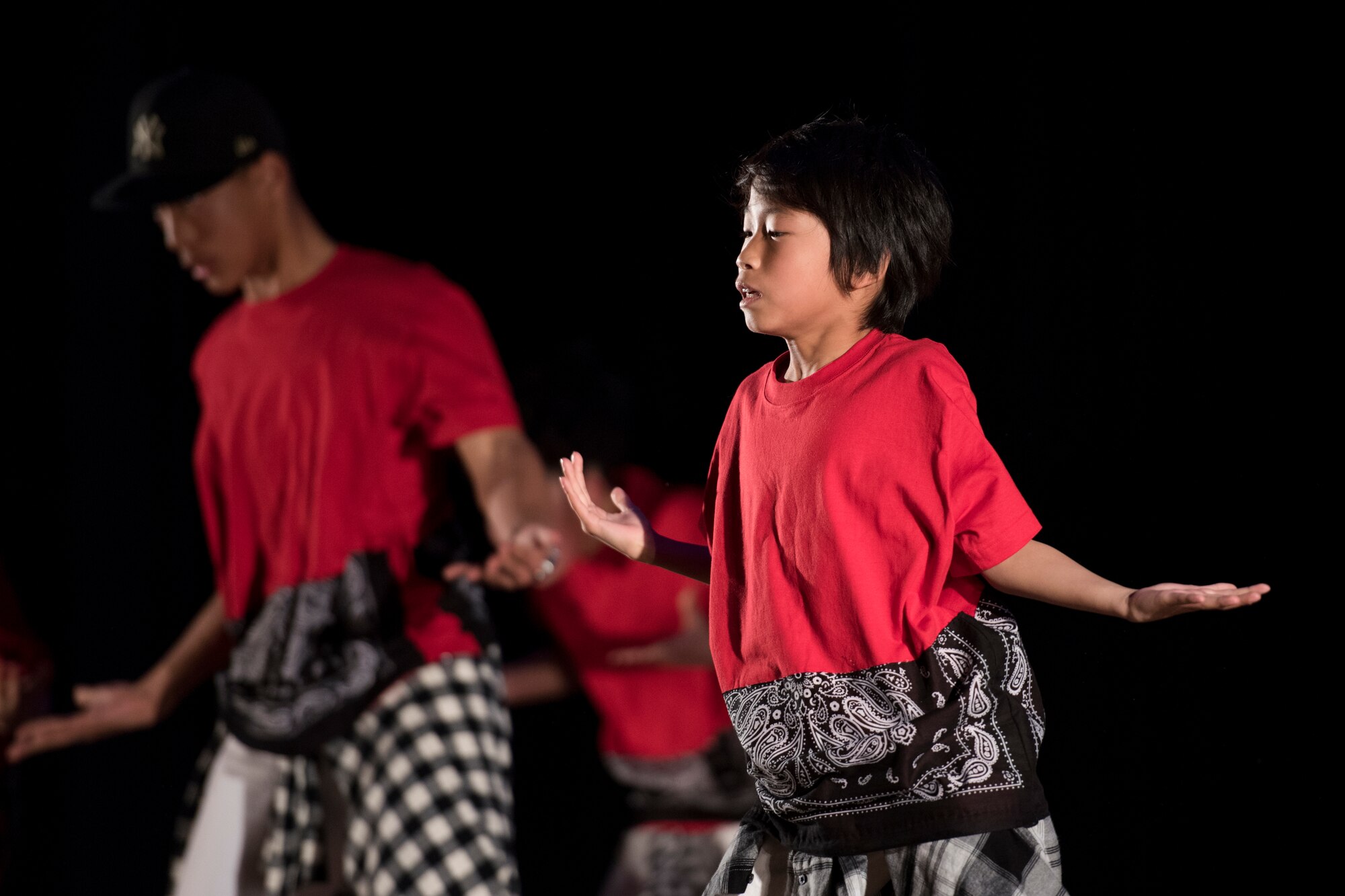 A dancer from the Fumi Dance Academy performs during the Japan-U.S. Joint Concert at Kotori Hall in Akishima, Tokyo, Japan, Feb. 20, 2016. The Fumi Dance Academy caters to ballet, hip hop and jazz styles of dancing. (U.S. Air Force photo by Staff Sgt. Michael Washburn/Released)
