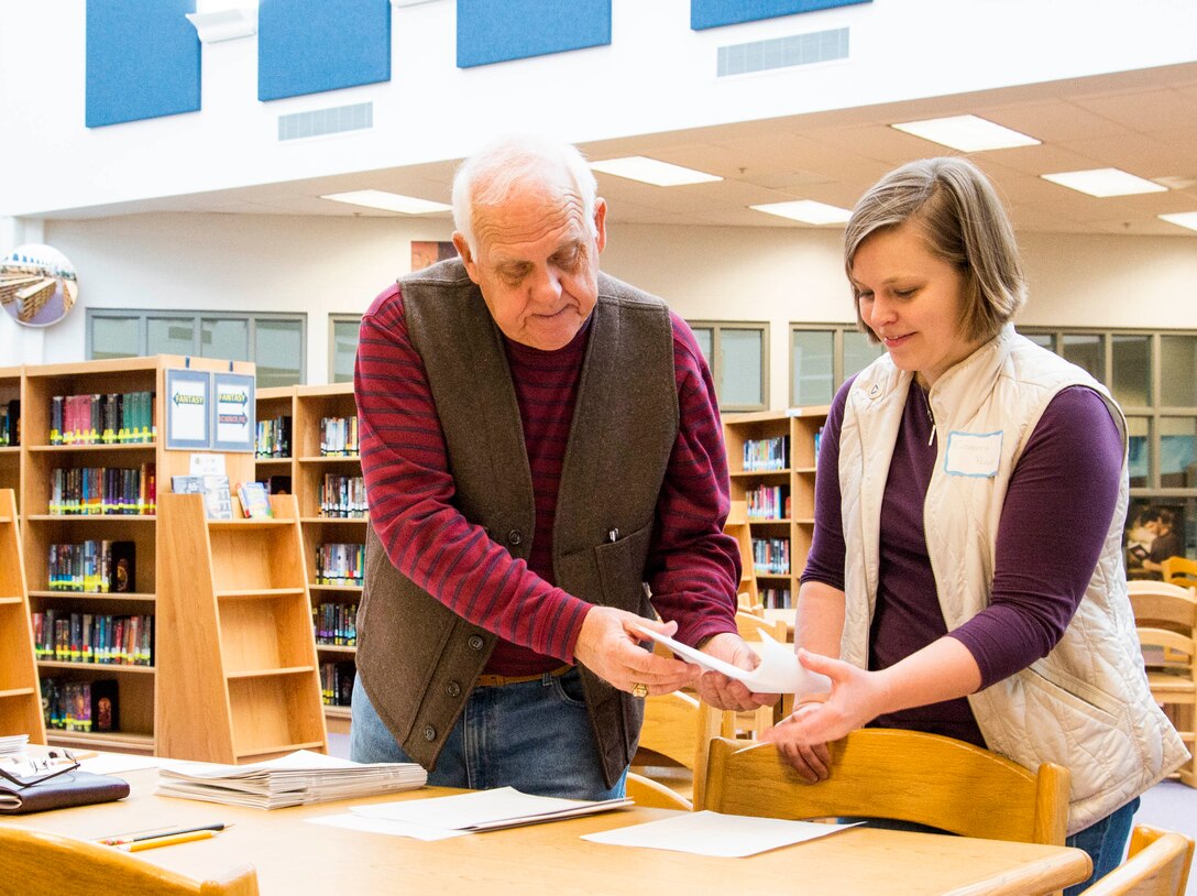 A team of volunteers from the U.S. Army Corps of Engineers, Middle East District assisted with the MATHCOUNTS regional competition Feb. 22 at Admiral Richard E. Byrd Middle School in Winchester, Va.