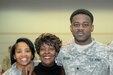 Army Reserve Lt. Col. Priscilla Van Zanten, left, equal opportunity adviser, Great Lakes Training Division, 75th Training Command, pauses for a photo with actress Cynthia Maddox, center and Spc. Rayson Oglesby, 3rd battalion, 335th Regiment, 181st Infantry Brigade, First Army Division West during the 75th TC’s Black History Month and Women’s History Month observance Feb. 20, 2016, at Fort Sheridan, Ill. (Photo by Spc. David Lietz)