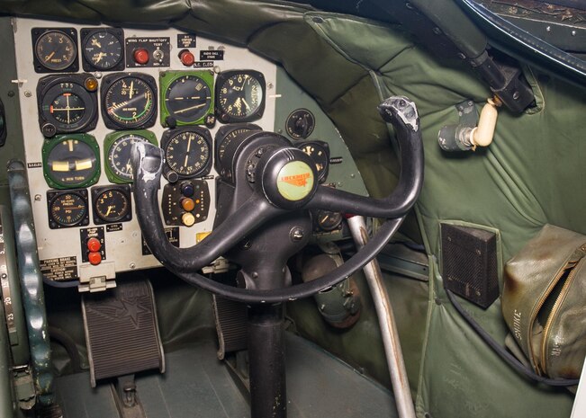 DAYTON, Ohio -- Lockheed VC-121E "Columbine III" cockpit view at the National Museum of the United States Air Force. (U.S. Air Force photo)