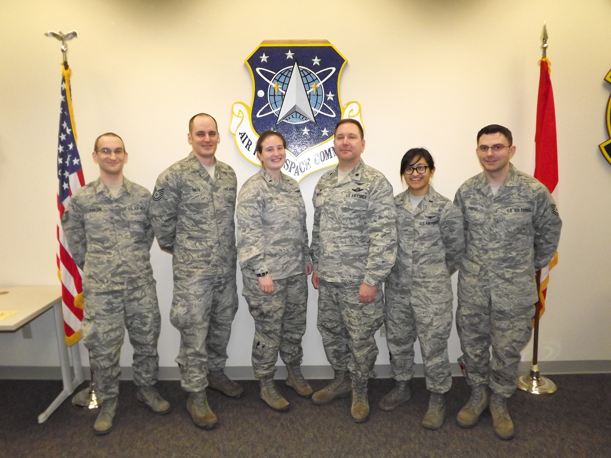 BEALE AIR FORCE BASE, Calif. – The first class from the Upgraded Early Warning Radar course graduated Feb. 11, 2016. The course is hosted by Detachment 4, 21st Operations Group at Beale. (courtesy photo)