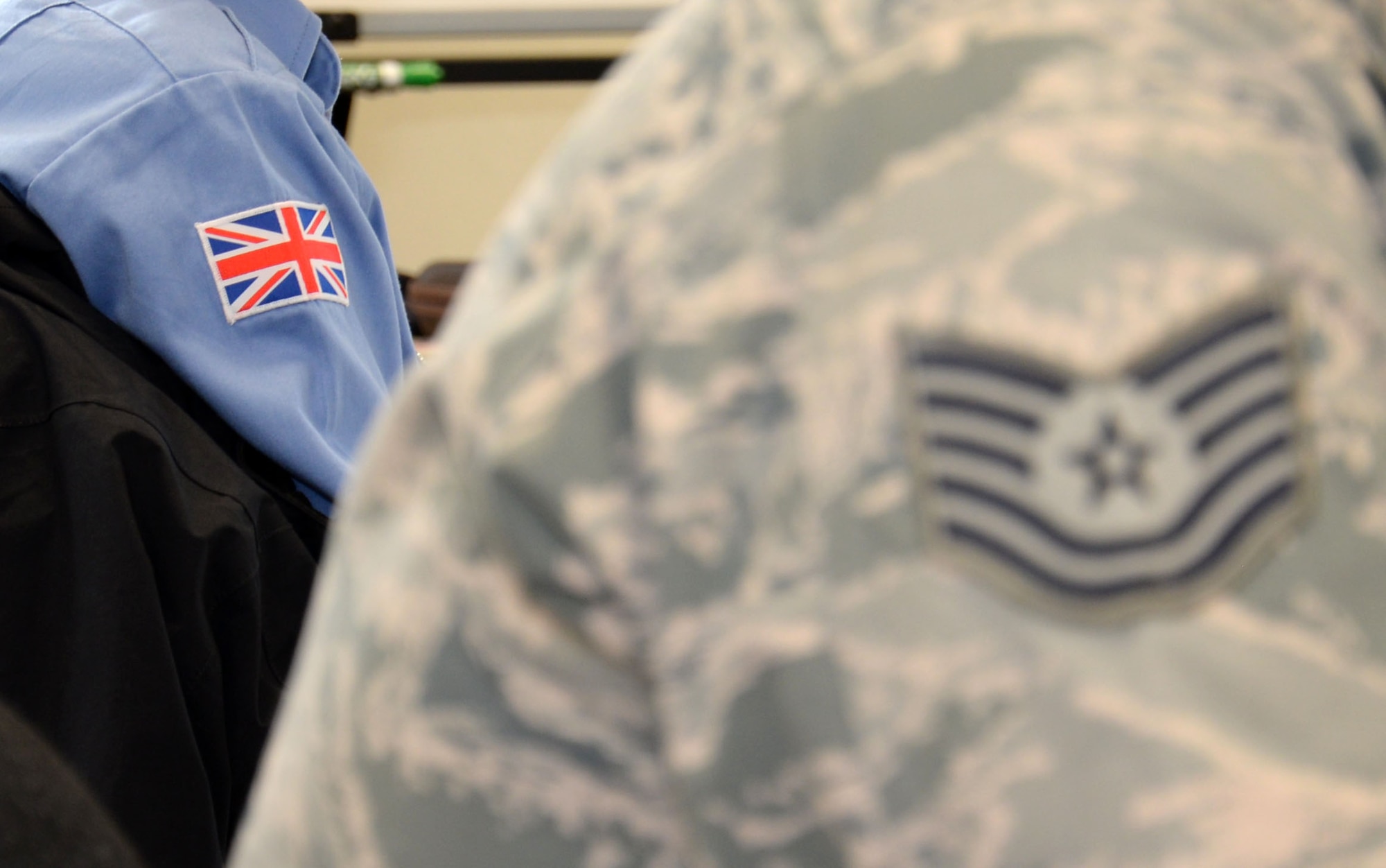 Department of Defense civilians from five UK United States Visiting Forces bases join 22 Airmen from five Air Force Specialty Codes for a National Incident Management System 300/400 course Feb. 18, 2016, on RAF Mildenhall, England. The service members hoped to share knowledge and experience with not only other U.S. bases in Europe, but also host nation partners. (U.S. Air Force photo by Gina Randall/Released)