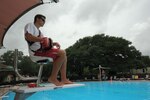 Alex Pharris, Joint Base San Antonio-Randolph Parr Club pool lifeguard, oversees pool safety June 22, 2015, at JBSA-Randolph.Joel Martinez