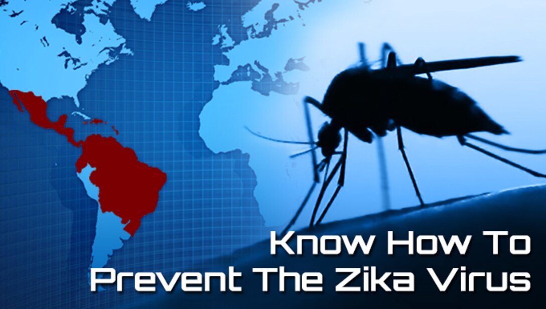 "Know how to prevent the zika virus" graphic. 