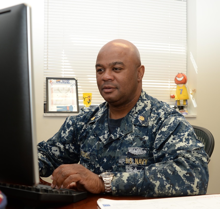 Lt. Cmdr. Donald Mitchell, senior nurse executive, Naval Branch Health Clinic-Albany, Marine Corps Logistics Base Albany, is a pioneer in setting trends in Black History. Mitchell, among his many accomplishments during his Navy career, was also the first African-American male nurse to graduate from the University of Rhode Island, located in Kingston. Mitchell recently earned his credentials as a Fellow of the American College of Healthcare Executives, the nation’s leading professional society for healthcare administrations.
