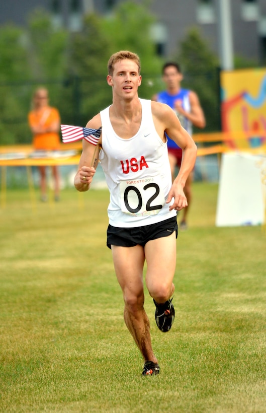 Spc. Nathan Schrimsher of the U.S. Army World Class Athlete Program earns a berth in the 2016 Olympic Games with a third-place finish in the men's Modern pentathlon event Sunday at the 2015 Pan American Games in Toronto. U.S. Army photo by Tim Hipps, IMCOM Public Affairs #WCAP #RoadToRio #TeamUSA #2015PanAmerican Games  