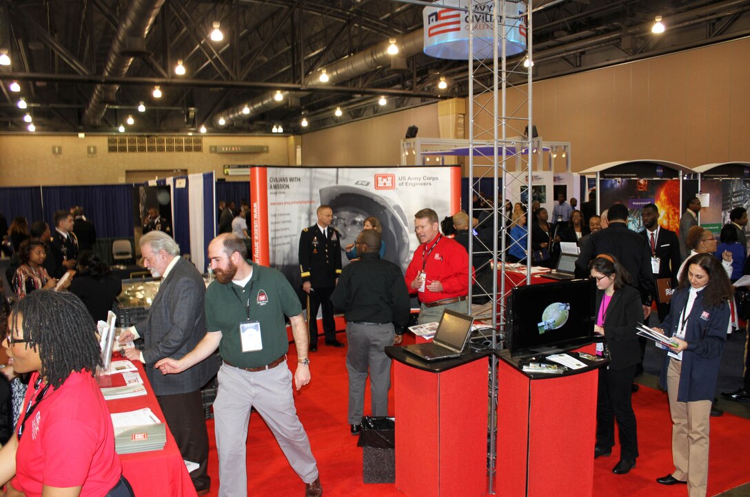 The Black Engineer of the Year Award Conference (BEYA) was held in Philadelphia Feb 18-20, 2016. USACE employees met with students and young professionals at the event career fair. 