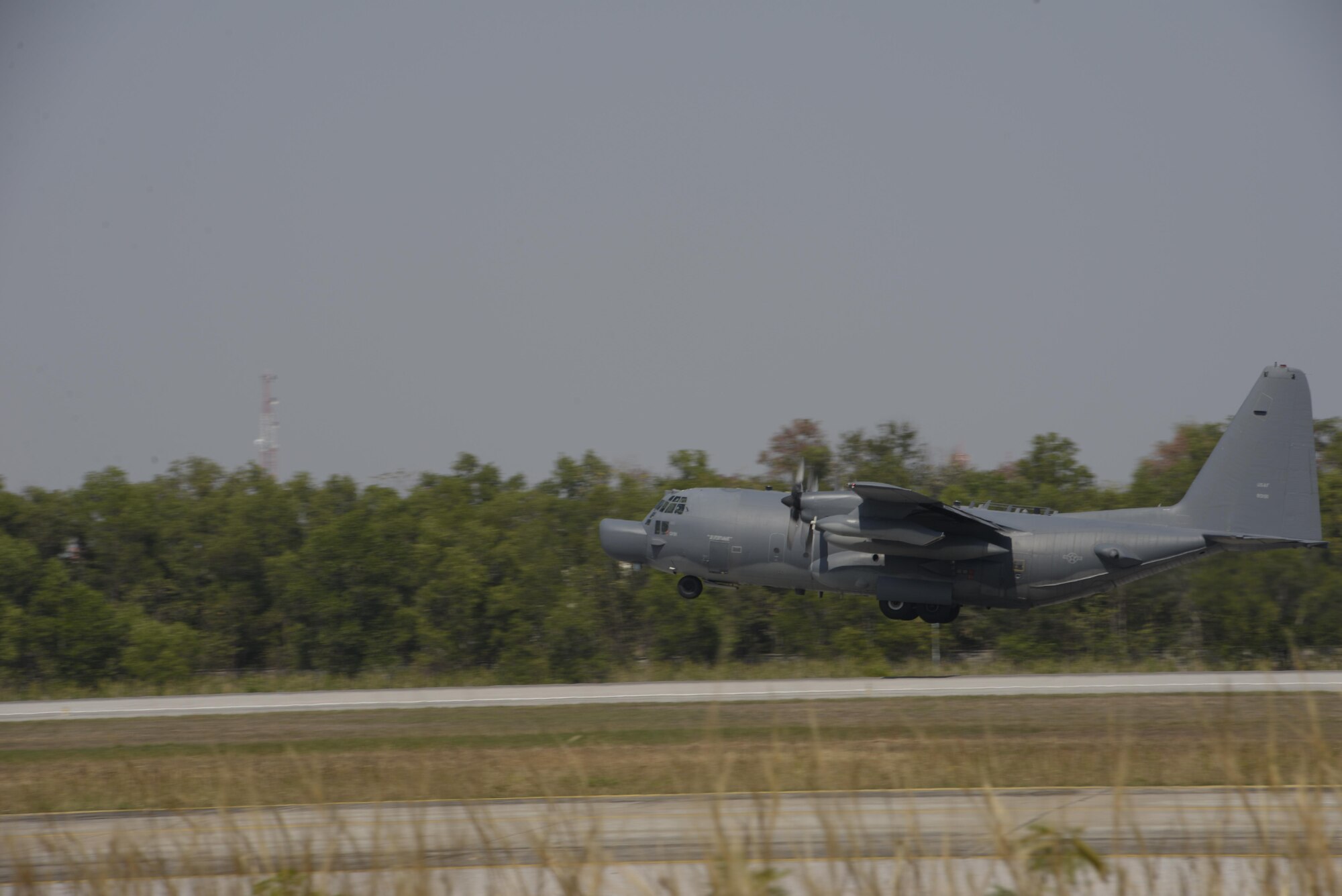 An MC-130H from the 1st Special Operations Squadron takes off during exercise Cobra Gold in Udon Thani, Thailand, Feb. 8, 2016. Cobra Gold 16 increases cooperation, interoperability and collaboration among partner nations in order to achieve effective solutions to common challenges as well as providing a venue for both United States and all partner nations to increase partner capacity in planning and executing complex and realistic, combined task force operations. (U.S. Air Force photo by Senior Airman Stephen G. Eigel)