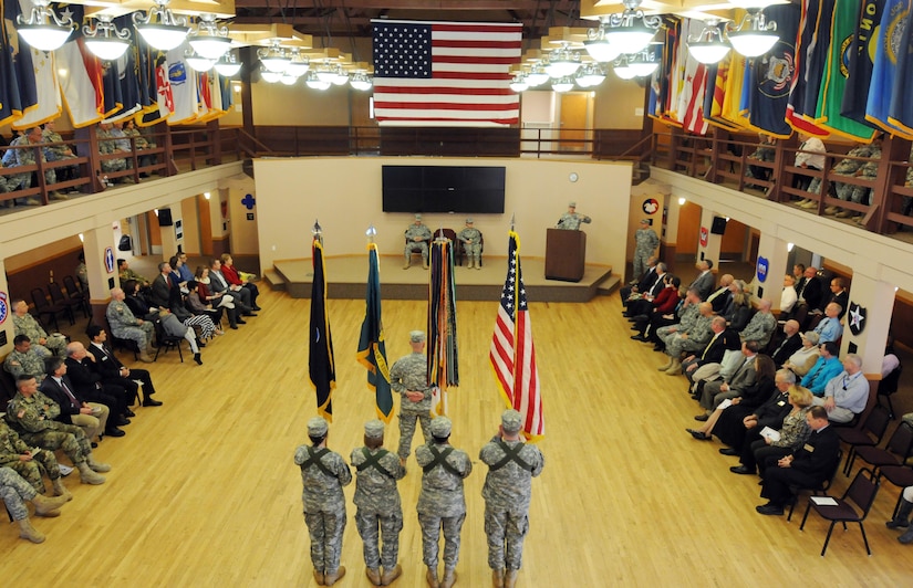 The 88th Regional Support Command conducts a change of command ceremony on Fort McCoy, Wis., Dec. 4.