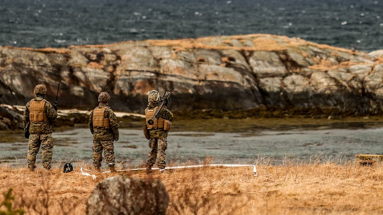 A U.S. Marine with 2nd Low Altitude Air Defense Battalion, 2nd Marine Expeditionary Brigade prepares to fire the Stinger missile system during a live-fire event in Ørland, Norway, Feb. 24, 2016. The live-fire event was held in preparation for Exercise Cold Response 16, featuring 12 NATO allies and partner nations and approximately 16,000 troops. 