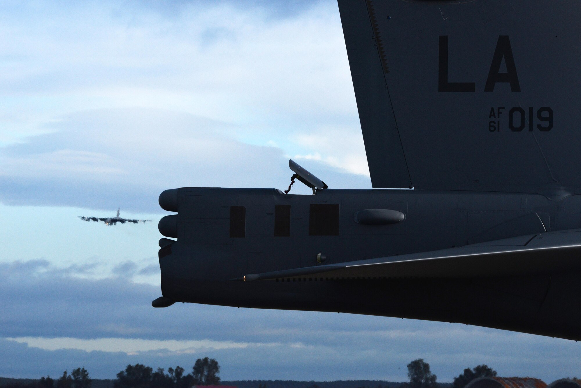 B-52 Stratofortresses land at Morón Air Base, Spain, Feb. 27, 2016, in preparation for their participation in Exercise Cold Response 16. This year’s iteration of the large-scale NATO military training exercise will take place in the Trøndelag region of Norway and emphasize coordination between international forces in an extreme-cold environment. Troops from a dozen nations will engage in maritime, ground and air operations over the course of nearly two weeks, perfecting coordination between their respective forces. (U.S. Air Force photo/Senior Airman Joseph Raatz)