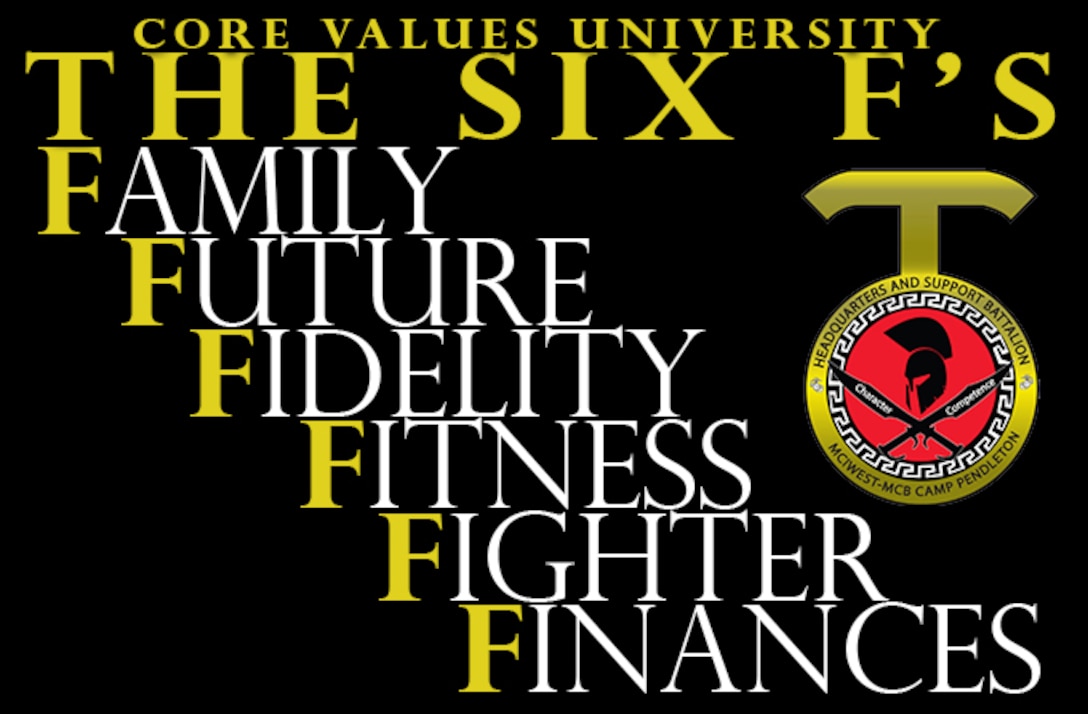CVU breaks the resources down into six areas: fidelity, fighter, fitness, family, finances and future. Each area has a list of classes and resources, some even go a step further by providing childcare which allows Marines to attend during off-hour times and with their spouses. 