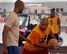 An Airman guards Chief Master Sgt. Edward, 432nd Aircraft Maintenance Squadron weapons manager, during a three-on-three basketball tournament Feb. 26, 2016, at Creech Air Force Base, Nevada. More than eight teams participated in the tournament. (U.S. Air Force photo by Senior Airman Adarius Petty/Released)