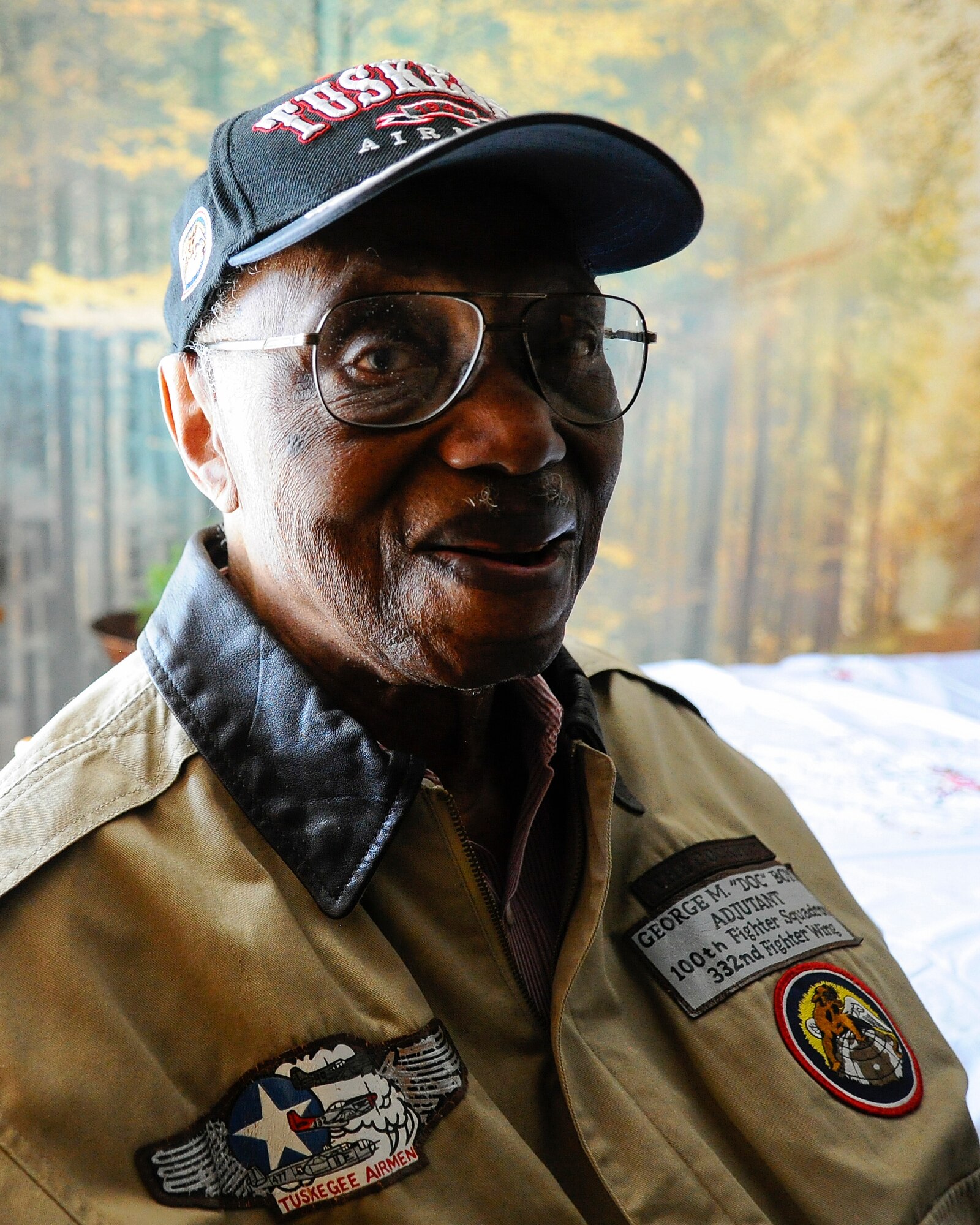 Retired Maj. George Boyd, poses for a photo, Feb. 4, 2016, at his home in Wichita, Kan. Boyd is a 28-year combat veteran who served in World War II, the Korean War and the Vietnam War. (U.S. Air Force photo/Airman Jenna K. Caldwell)  