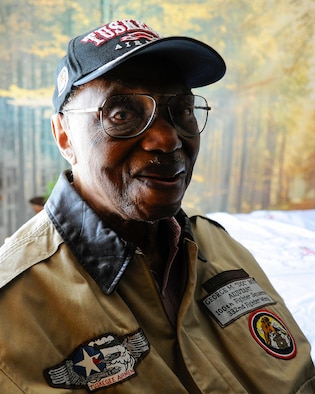 Retired Maj. George Boyd, poses for a photo, Feb. 4, 2016, at his home in Wichita, Kan. Boyd is a 28-year combat veteran who served in World War II, the Korean War and the Vietnam War. (U.S. Air Force photo/Airman Jenna K. Caldwell)  