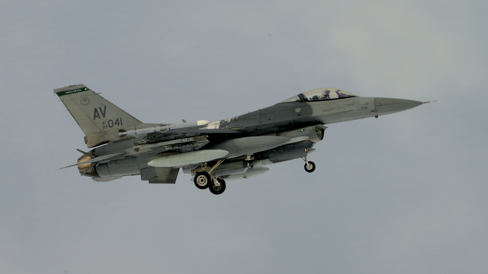 An F-16 Fighting Falcon from Aviano Air Base, Italy, lands at Bodø Main Air Station, Norway, Feb. 27, 2016, to participate in Exercise Cold Response 16. The exercise features maritime, land and air operations to underscore NATO’s ability to defend against any threat in any environment. (U.S. Air Force photo by Staff. Sgt. R.J. Biermann/Released)