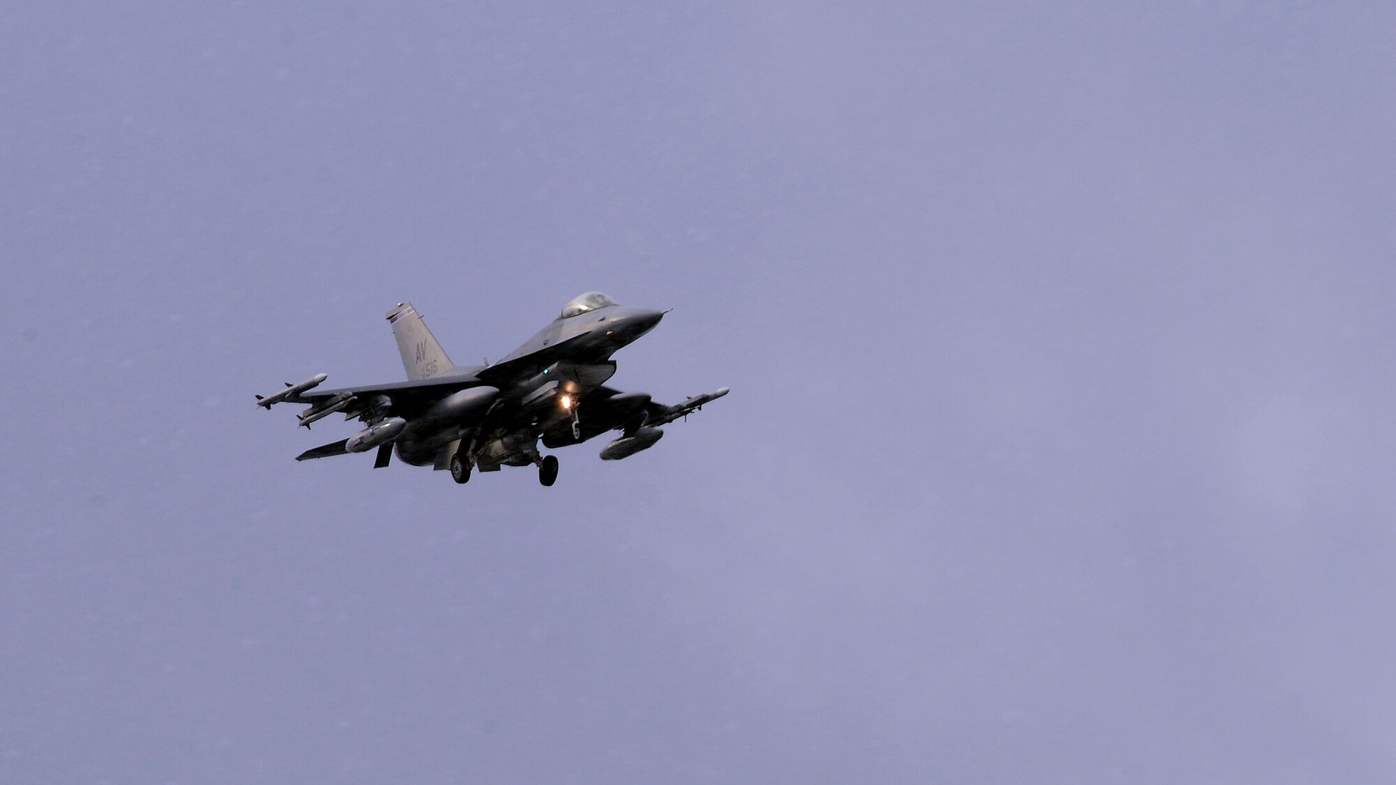 An F-16 Fighting Falcon from Aviano Air Base, Italy, lands at Bodø Main Air Station, Norway, Feb. 27, 2016, to participate in Exercise Cold Response 16. The exercise features maritime, land and air operations to underscore NATO’s ability to defend against any threat in any environment. (U.S. Air Force photo by Staff. Sgt. R.J. Biermann/Released)