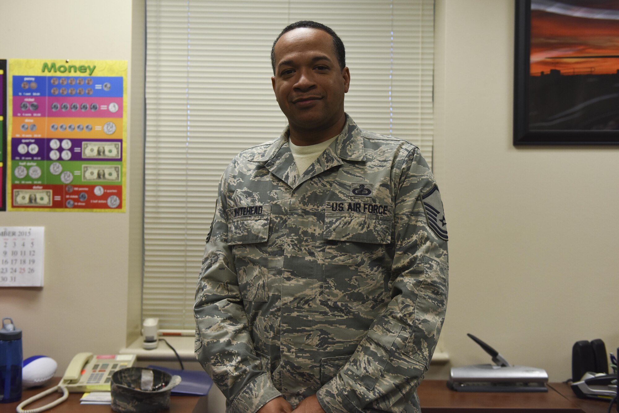 U.S. Air Force Master Sgt. Benjamin Whitehead, 17th Comptroller Squadron Quality assurance manager's New Years Resolution “To enjoy my retirement to the fullest.” (U.S. Air Force photo by Airman Chase Sousa/Released)