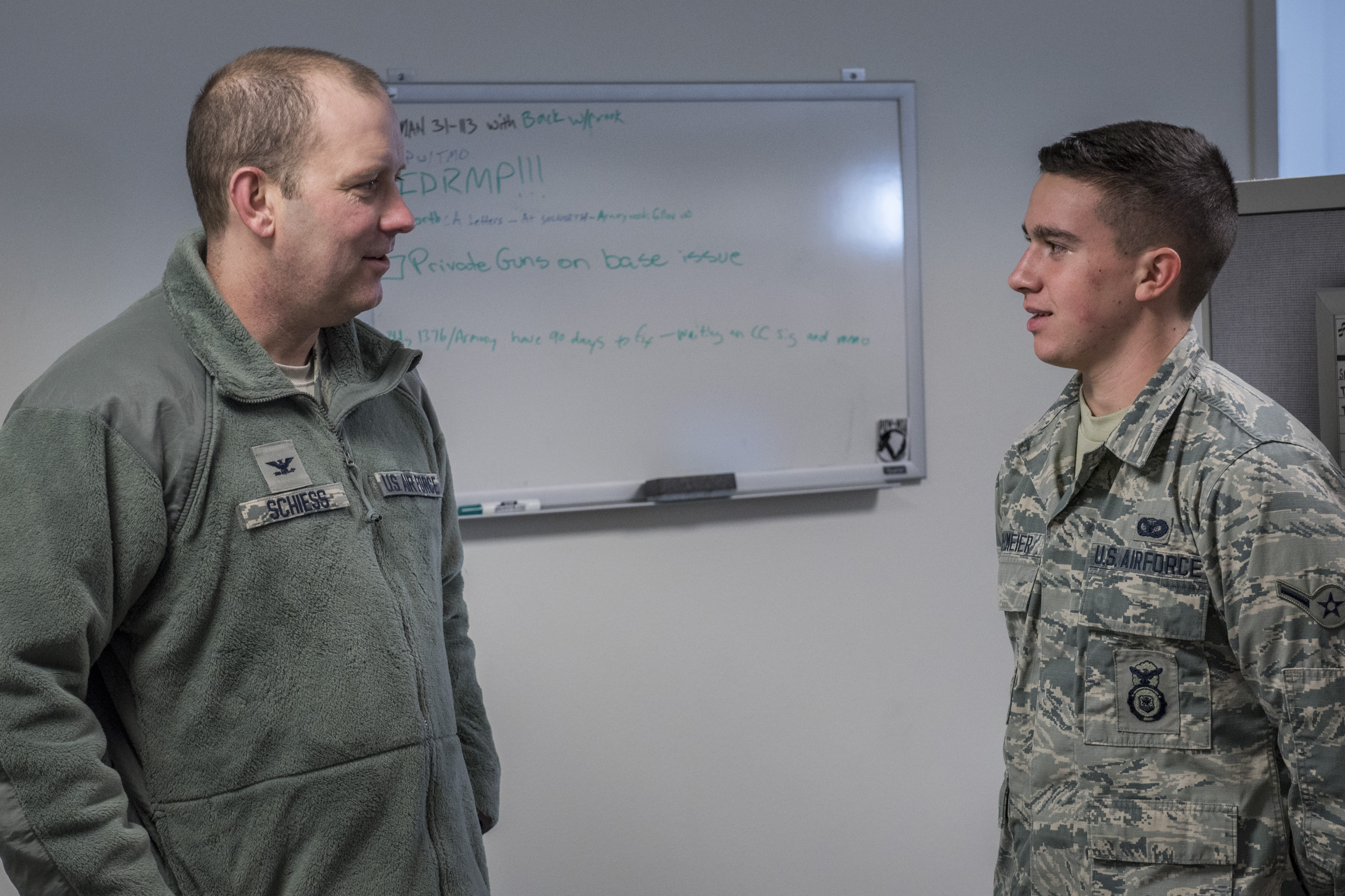 21st SW commander meets with Security Forces defenders > Peterson and ...