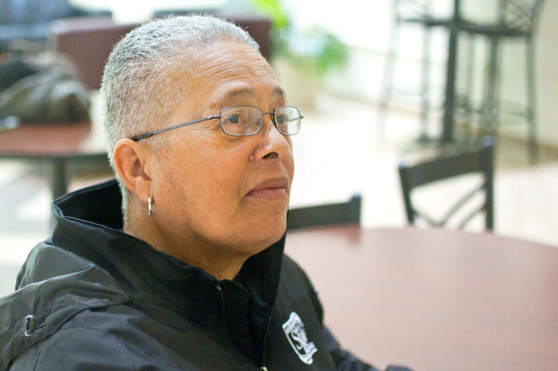 Diane Minor, a native of Stafford, Virginia, works at the Barber Physical Activity Center aboard Marine Corps Base Quantico. She retired Jan. 1, 2016 after serving the military community at various installation gymnasiums since 1991. 