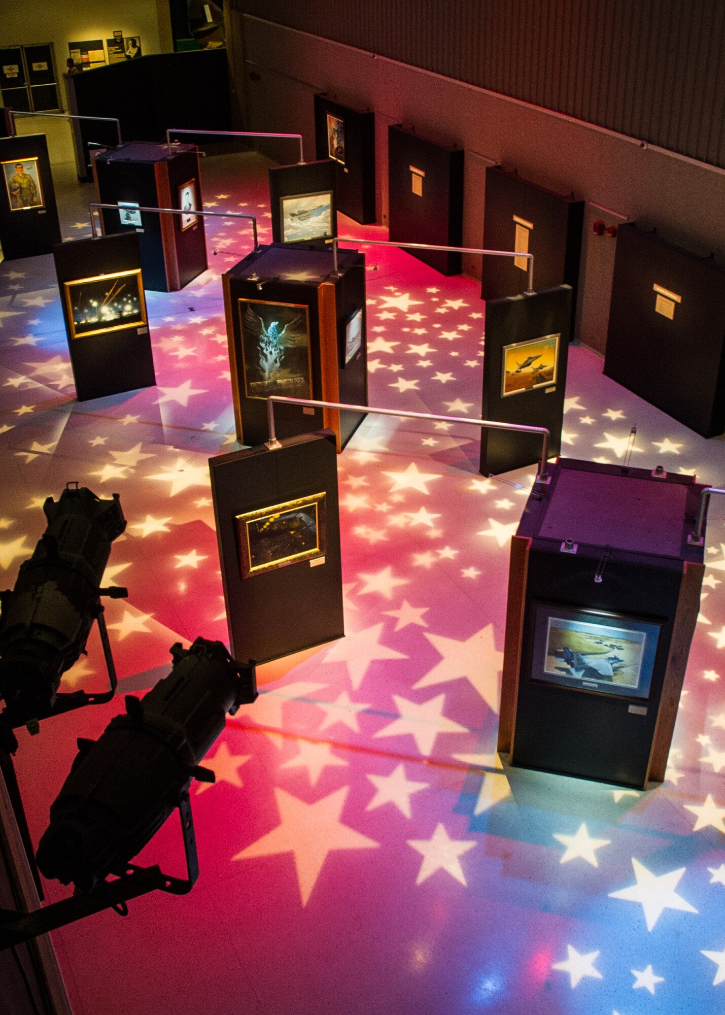 An art exhibit commemorating the 25th anniversary of Operations Desert Shield and Desert Storm will be open through Labor Day 2016 at the National Museum of the U.S. Air Force. (U.S. Air Force photo)