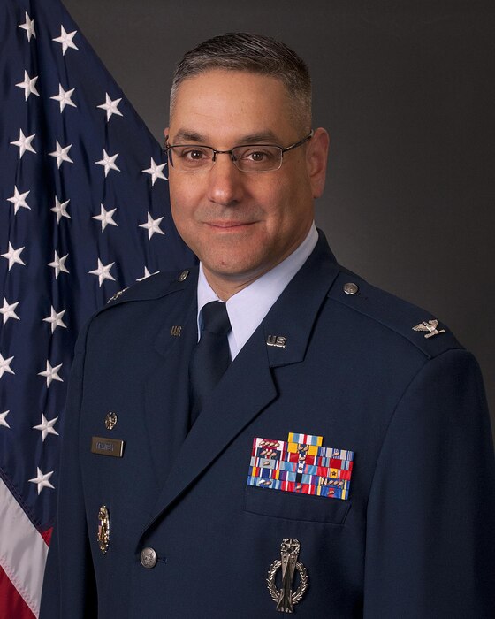 Official photo of Col. Stephen Kravitsky, 90th Missile Wing Commander