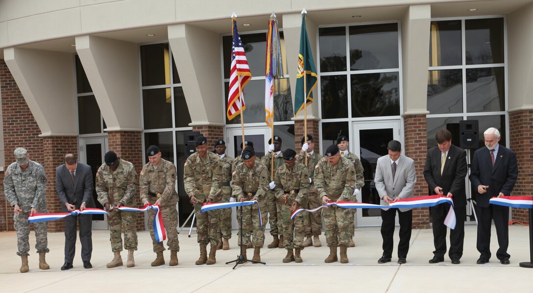 ACC celebrated the completion of the new headquarters building on Redstone Arsenal, Alabama with a ribbon-cutting ceremony Jan. 7.