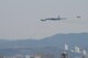 A U.S. Air Force B-52H  Stratofortress from Andersen Air Force Base, Guam, conducted a low-level flight in the vicinity of Osan, South Korea, in response to recent provocative action by North Korea Jan 10, 2016. The B-52 was joined by a ROKAF F-15  Slam Eagle and a U.S. Air Force F-16 Fighting Falcon.  The B-52 is a is a long-range, heavy bomber that can fly up to 50,000 feet and has the capability to carry 70,000 pounds of nuclear or precision guided conventional ordnance with worldwide precision navigation capability. (U.S. Air Force photo/Airman 1st Class Dillian Bamman)