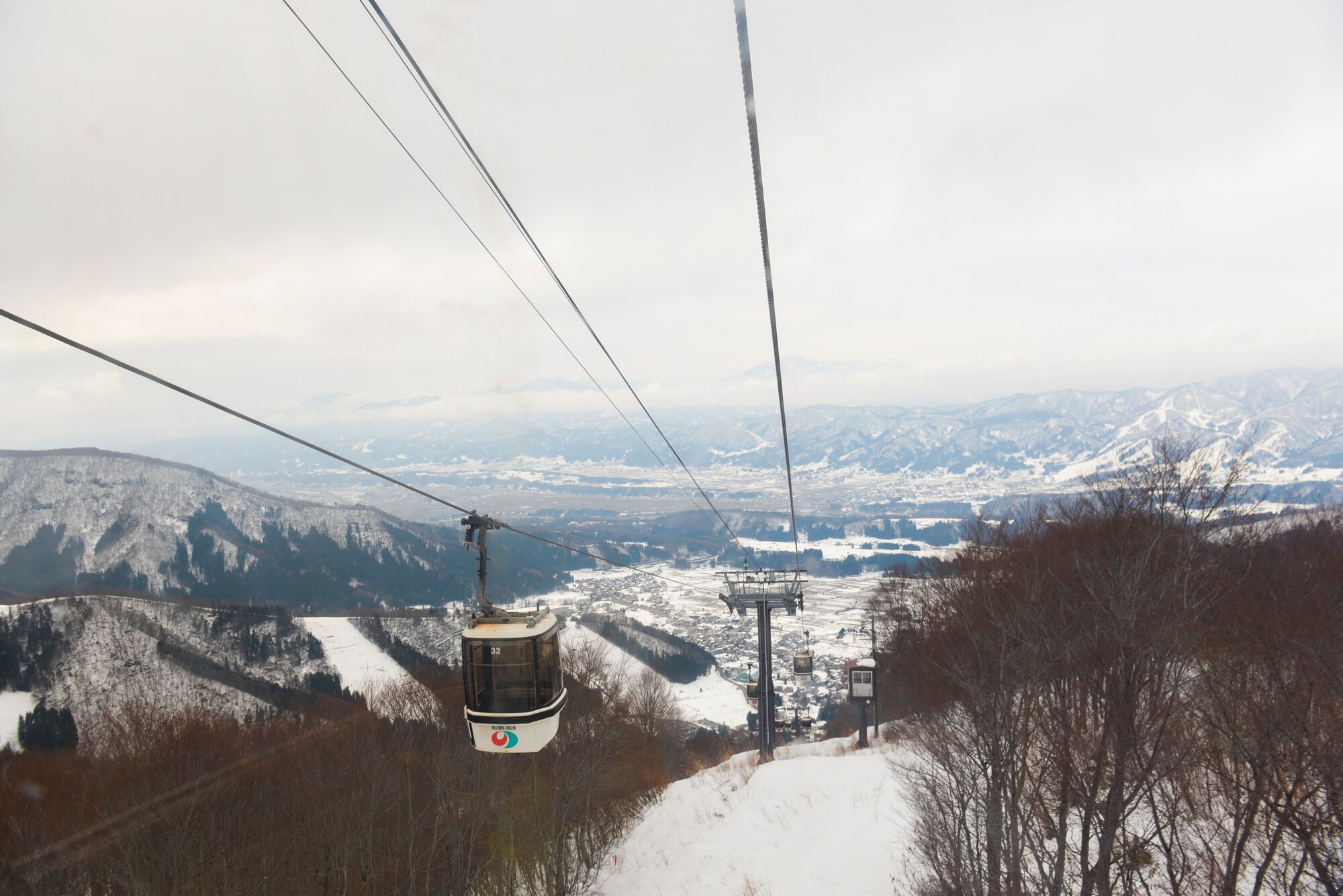 Nagasaki Gondola carries skiers and snowboarders up the mountain at Nozawa Onsen, Japan, Jan. 6, 2016. Japan has more than 600 ski resorts and is well-known for the powdery quality of its snow. (U.S. Air Force photo by Airman 1st Class Elizabeth Baker/Released)