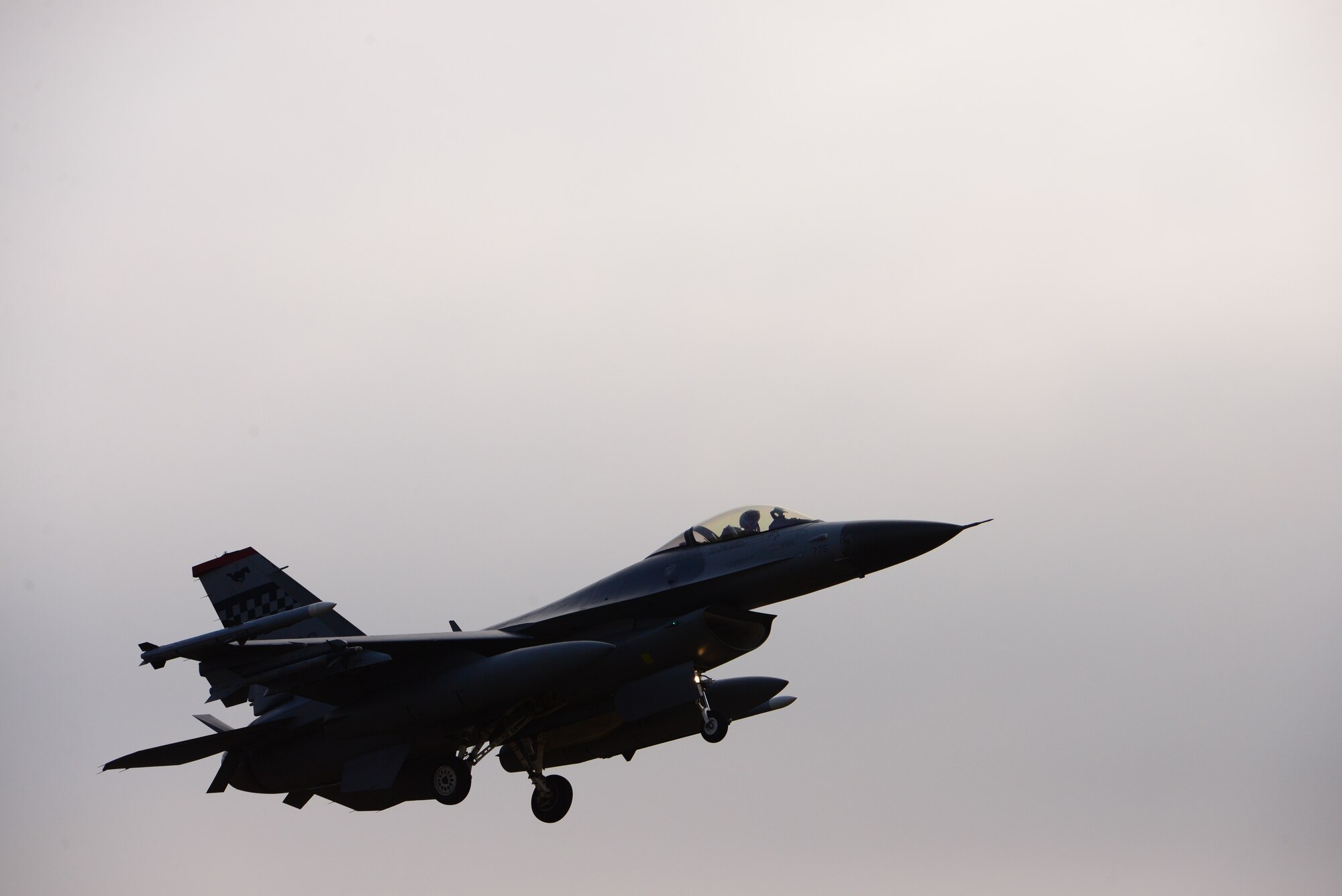 A U.S. Air Force F-16 Fighting Falcon from the 36th Fighter Squadron, conducts a low-level flight as part of a demonstration of force at Osan Air Base, Republic of Korea, Jan. 10, 2016. This demonstration was a response to recent provocative action by North Korea and included a B-52H Stratofortress from Andersen Air Force Base, Guam, A-10 Thunderbolt II’s as well as a ROKAF F-15 Slam Eagle.
(U.S. Air Force photo/Staff Sgt. Amber Grimm)