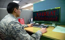 A new battlefield emerged. Its wars are fought in cyber realms all over the world. Airmen use every tool at their disposal from programming to hardware in order to detect and repel cyber attacks on Air Force systems and infrastructure. Whether a radar system or an intelligence database, it's an Airman who keeps our cyber assets safe and sound, day in and day out.
