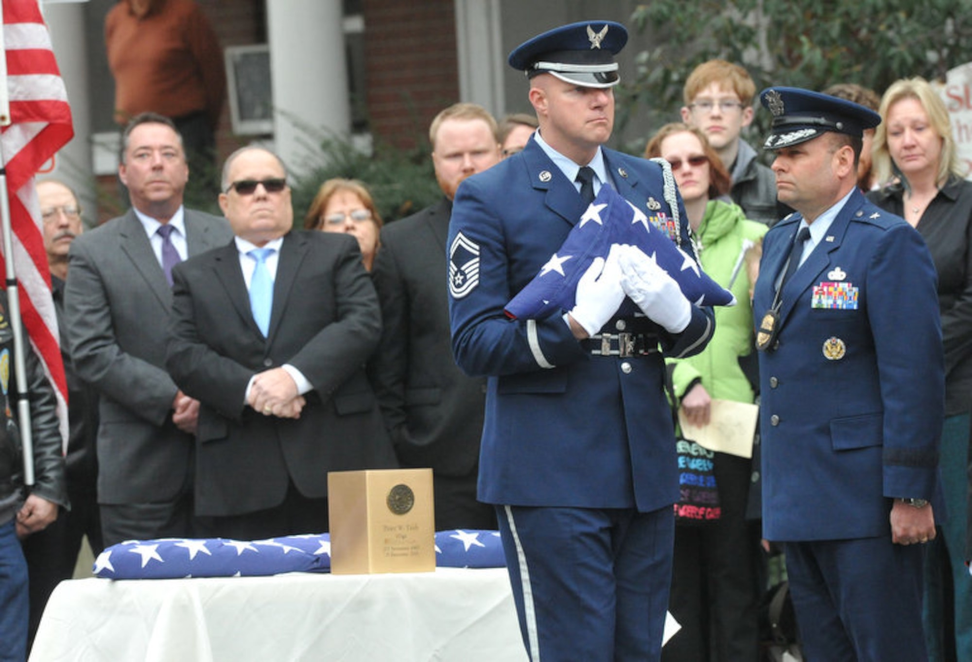 Funeral services were held Jan. 8 in Easton, Pa., for Air Force Staff Sgt. and Office of Special Investigations Special Agent Peter W. Taub, who was among six Airmen killed in a suicide bombing attack Dec. 21 near Bagram Air Base, Afghanistan. (Photo courtesy Lehighvalleylive.com) 