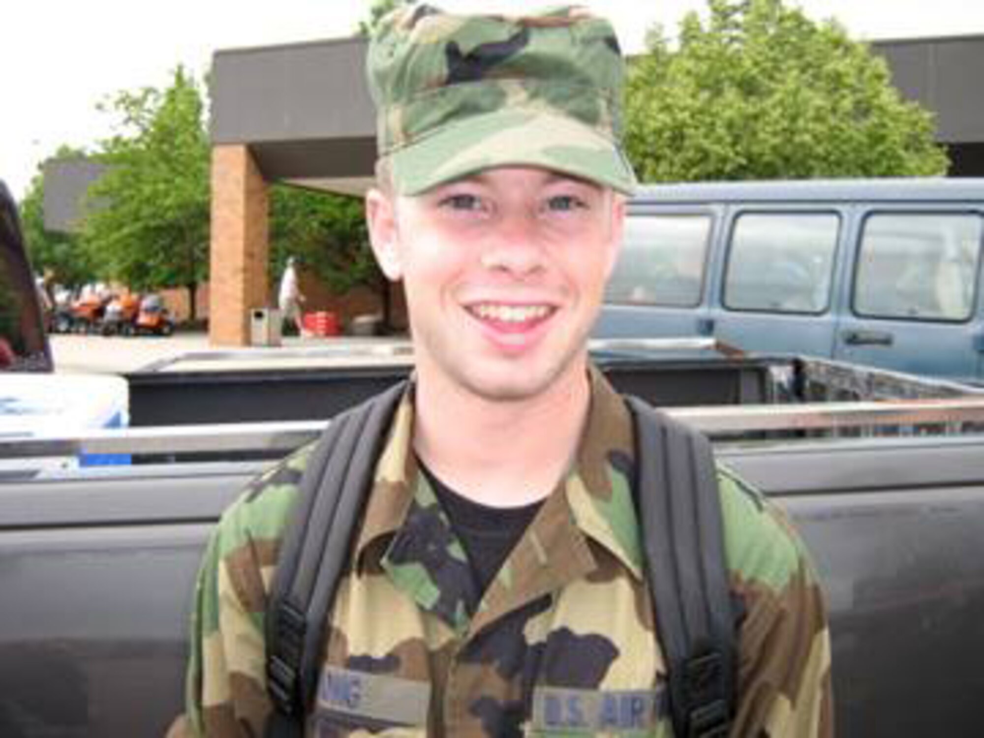 Robert Geoffrey Long was born on December 15, 1985 in Lubbock, Texas. Rob joined the USAF Reserves in 2005 and served a tour in Iraq in 2007/2008. He transitioned to the Navy Reserves where he became a Corpsman. (U.S.Air Force/ Courtesy Photo)