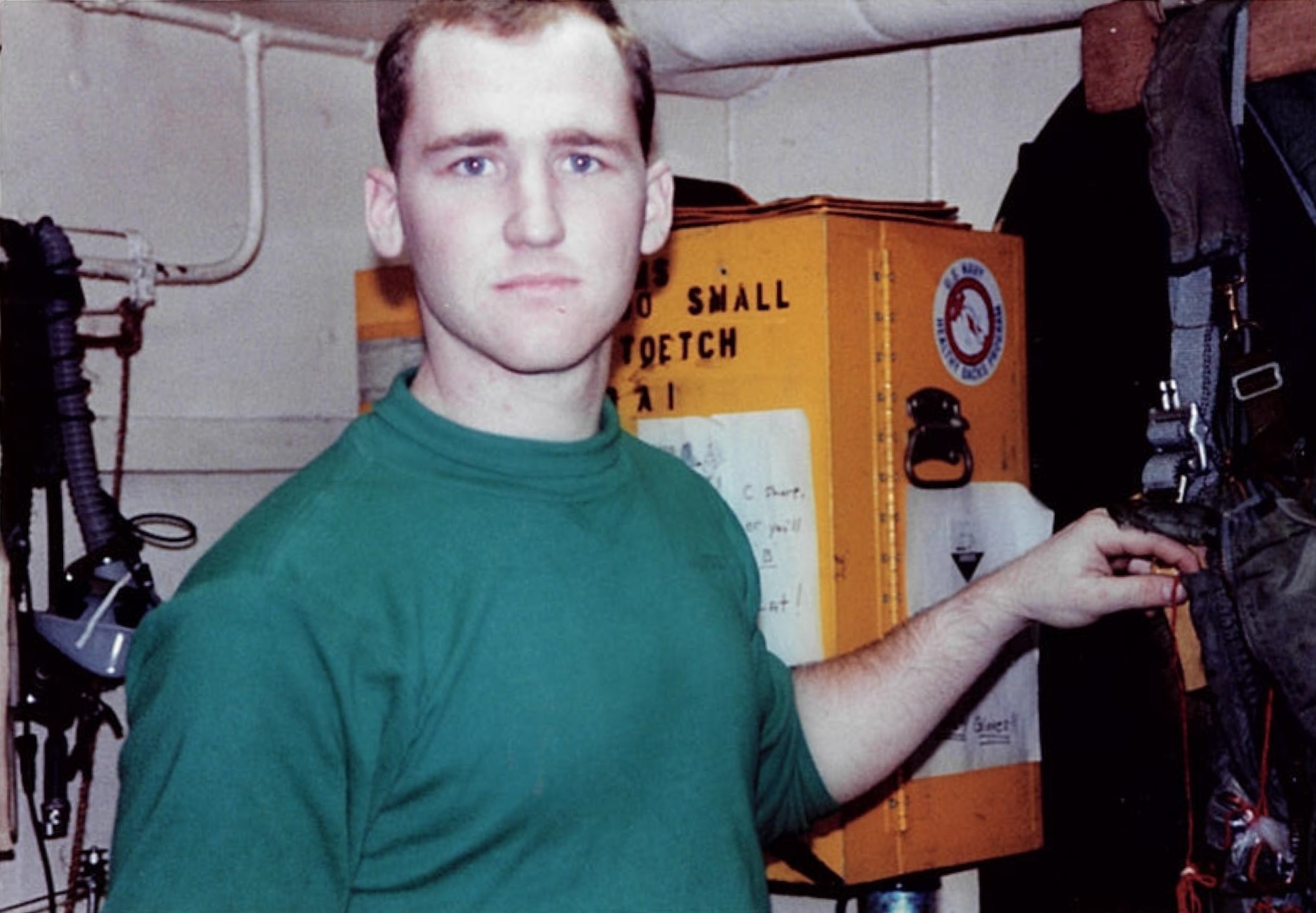 In 1991, then U.S. Navy Petty Officer 2nd Class Ronald Patton was a member of VFA-151, stationed at Atsugi, Japan, when his unit was notified they were deploying to the Gulf to support Operation Desert Shield. More than 4,500 military members served aboard the USS Midway from November 1990 to March 1991 in support of Operations Desert Shield and Storm. Patton separated from the Navy in 1992 and joined the Air Force Reserve’s 403rd Wing at Keesler Air Force Base, Mississippi, in 2007. The staff sergeant works in the 403rd Operational Support Squadron as an aircrew flight equipment craftsman. (Courtesy photo)