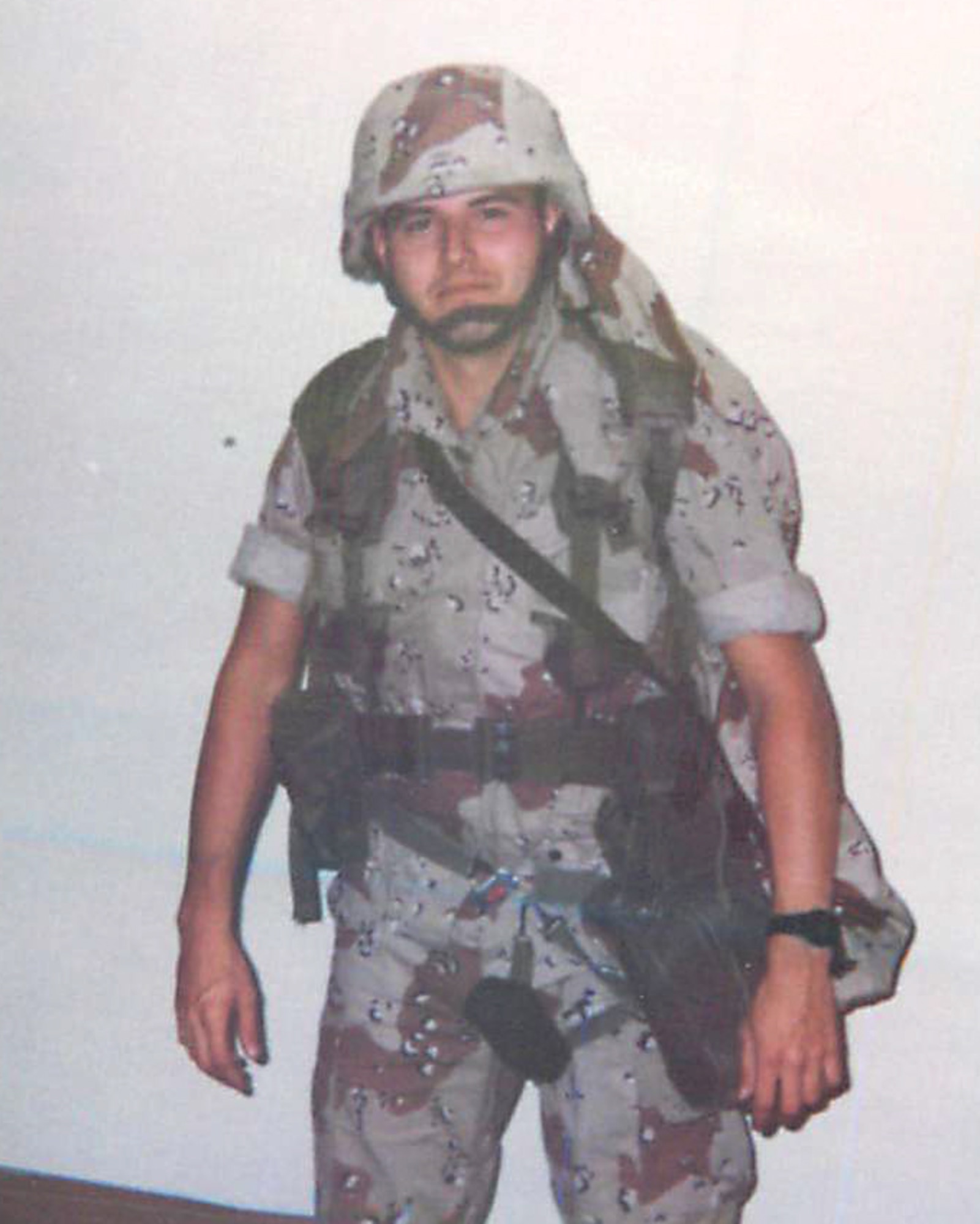 Lance Cpl. Patrick Mahan poses for photo before deploying to Saudi Arabia. (Courtesy photo) 
