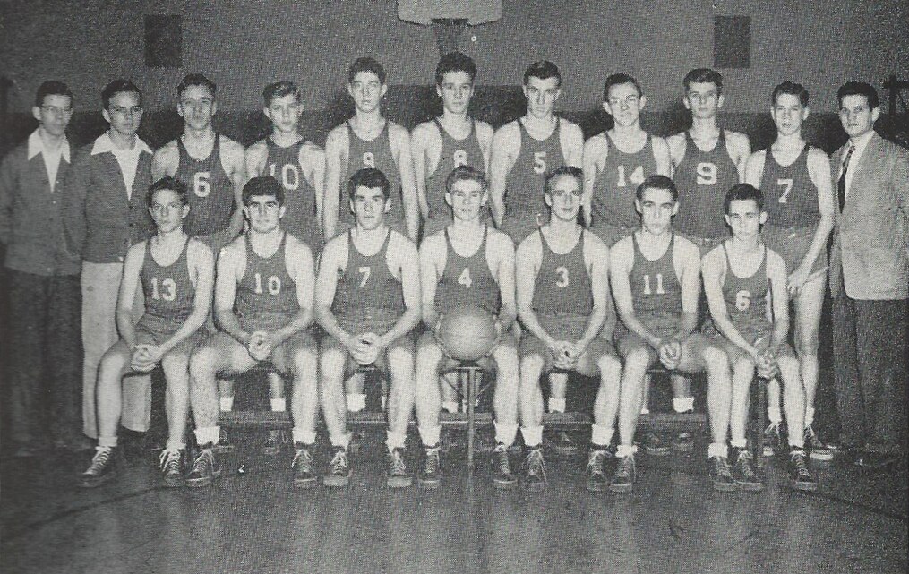 The 1948 undefeated varsity boys basketball team was elected to the new Athletic Hall of Fame at Quantico Middle/High School.