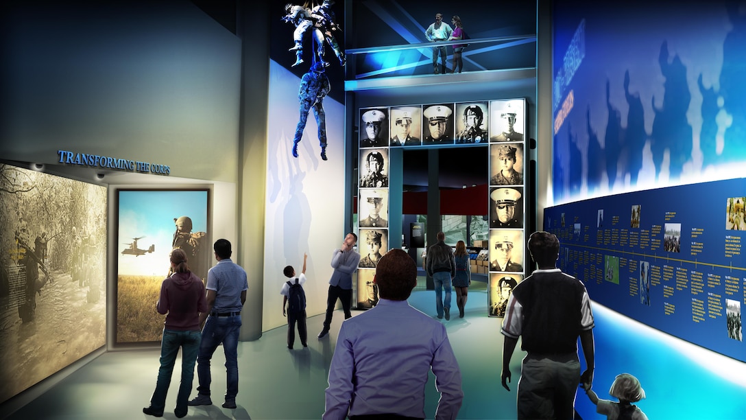 Artist’s rendering of “Transforming the Corps,” a new gallery that will be part of the Final Phase project.