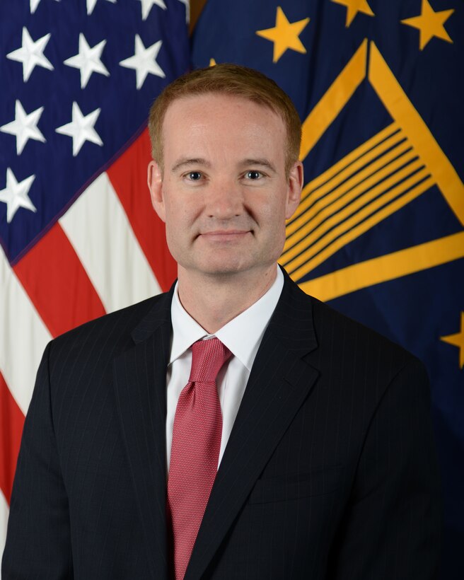 Michael Carpenter, Deputy Assistant Secretary of Defense for Russia, Ukraine, Urassia, Western Balkins and Conventional Arms Control, poses for his official portrait in the Army portrait studio at the Pentagon in Arlington, Virginia, Jan. 7, 2016.  (U.S. Army photo by Monica King/Released)
