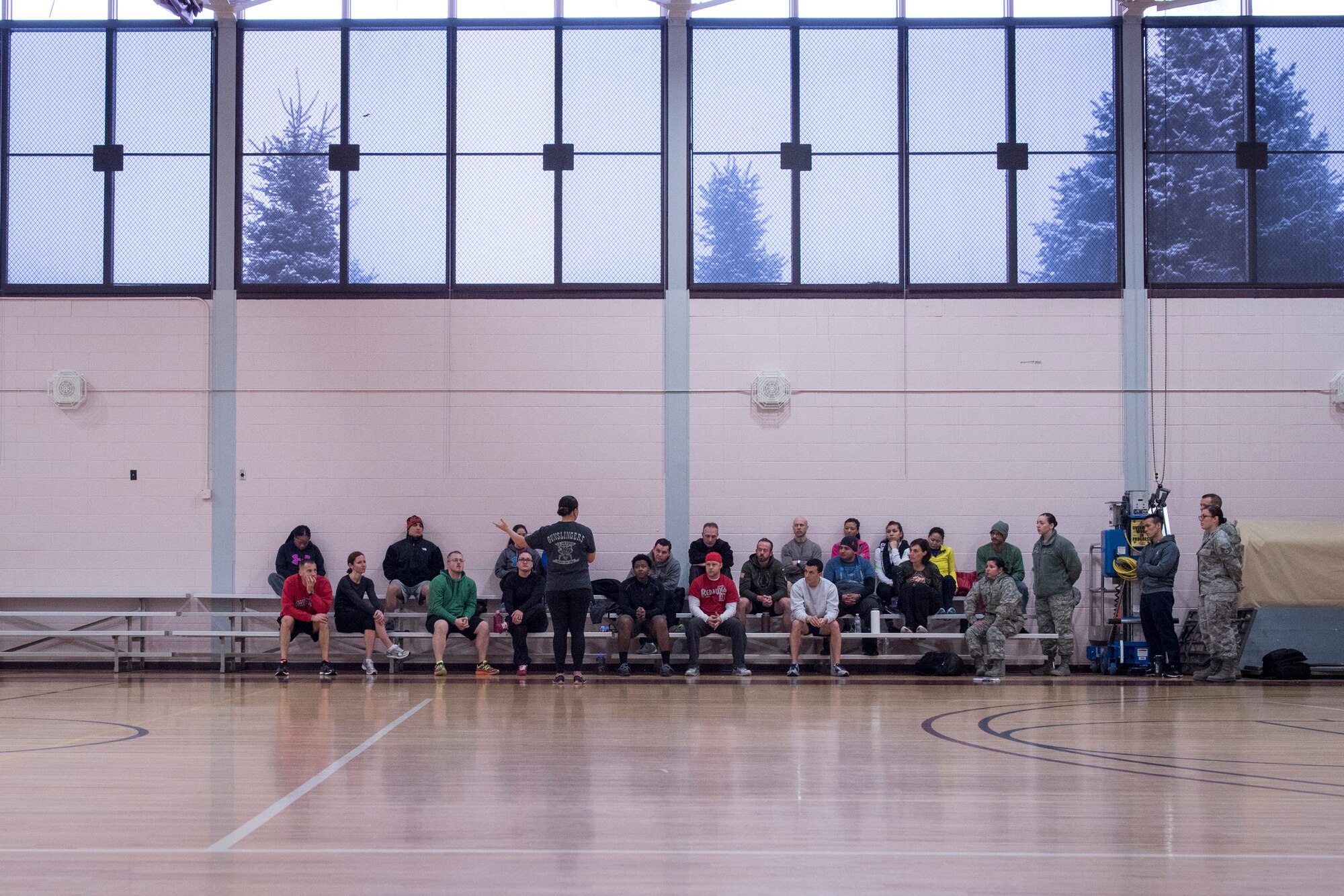 PETERSON AIR FORCE BASE, Colo. – Special Agents from the 8th Field Investigations Squadron of the Air Force Office of Special Investigations participate in a resiliency session Jan. 8, 2015 at the Peterson Air Force Base Fitness Center to reflect on the loss of six fallen comrades killed in Afghanistan on Dec. 21, 2015. While none of the Airmen killed were from Colorado, the small career field meant many of the special agents stationed in the area knew them. (U.S. Air Force photo by Senior Airman Rose Gudex)