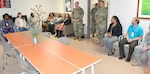 Brooke Army Medical Center Commander Col. Evan Renz visits the new Substance Use Disorder Residential Treatment Program conference room during a visit to 7 West.